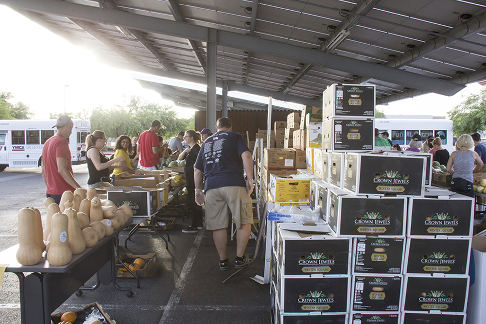 Produce on Wheels Borderlands Food Bank distributes produce July 15